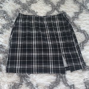 Plaid shien skirt